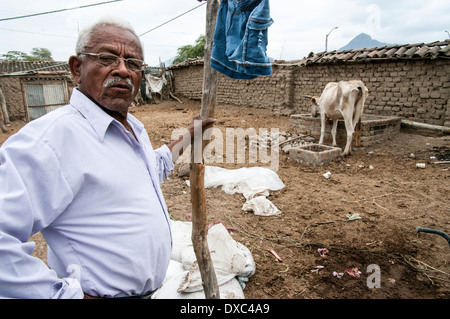 Afro-peruanischen Männer von yapatera Dorf. piura, Peru. Stockfoto