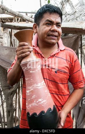 Potter in Chulucanas, Peru. Stockfoto