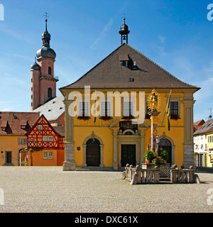 Marktplatz, Eibelstadt Stockfoto