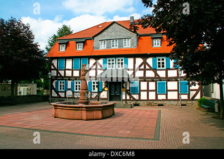 Fachwerkhaus, Grunberg Stockfoto