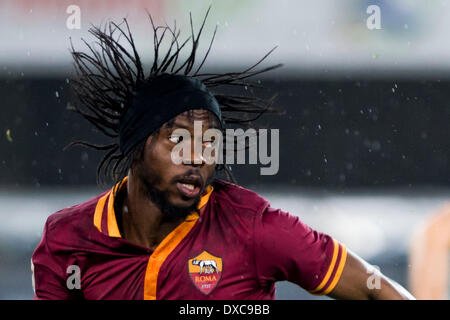 Verona, Italien. 22. März 2014. Gervinho (Roma) Fußball: Italienische "Serie A" match zwischen Chievo Verona 0-2 Roma Stadium Marc'Antonio Bentegodi in Verona, Italien. © Maurizio Borsari/AFLO/Alamy Live-Nachrichten Stockfoto