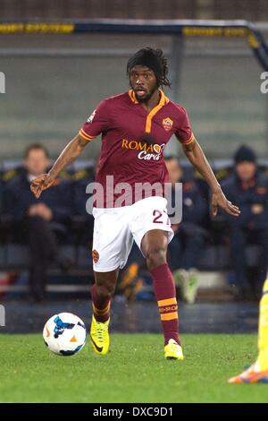 Verona, Italien. 22. März 2014. Gervinho (Roma) Fußball: Italienische "Serie A" match zwischen Chievo Verona 0-2 Roma Stadium Marc'Antonio Bentegodi in Verona, Italien. © Maurizio Borsari/AFLO/Alamy Live-Nachrichten Stockfoto