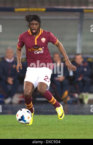 Verona, Italien. 22. März 2014. Gervinho (Roma) Fußball: Italienische "Serie A" match zwischen Chievo Verona 0-2 Roma Stadium Marc'Antonio Bentegodi in Verona, Italien. © Maurizio Borsari/AFLO/Alamy Live-Nachrichten Stockfoto