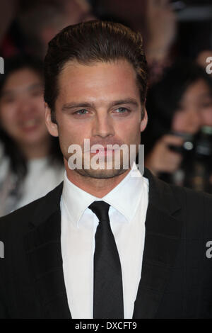 Sebastian Stan Ankunft in Captain America: The Winter Soldier UK Premiere, Westfield, London. 20/03/2014/Picture alliance Stockfoto