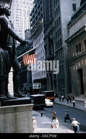 Wall Street. New York, 1958 Stockfoto