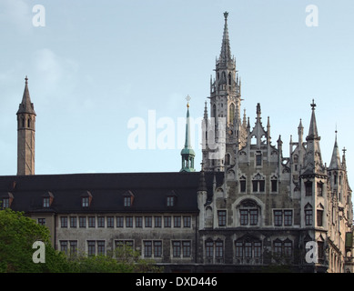 Detail der reichen dekoriert neues Rathaus in München (Bayern, Deutschland) Stockfoto