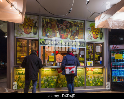 Bratwurst stand, Berlin, Deutschland, Europa Stockfoto