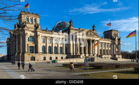 Reichstagsgebäude - Bundestag in Berlin, Deutschland, Europa Stockfoto