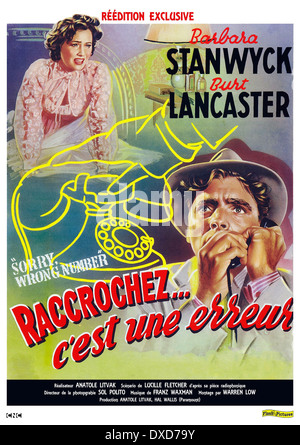 Sorry, falsche Nummer Stockfoto