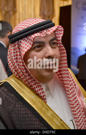 HH Prinz Dr. Turki Saud Mohammed Al-Saud, Vice President für Forschungsinstitute an der King Abdulaziz City for Science and Tech. Stockfoto