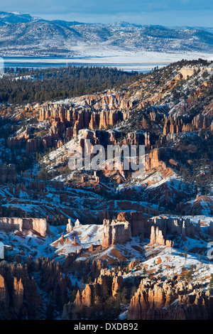 letztes Licht auf die Hoodoos der Bryce Canyon, Utah, USA Stockfoto