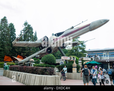 Star Wars X-Wing Fighter in Disneyland Paris, Frankreich Stockfoto