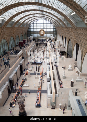 Main Hall des Musée d ' Orsay, Paris Frankreich Stockfoto