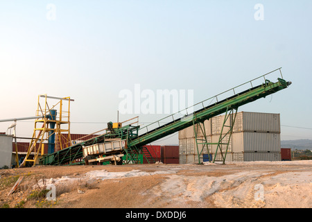 Anlage zur Gewinnung von Salz in Israel Stockfoto