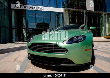 Showroom von Aston Martin Luxusautos in Dubai Vereinigte Arabische Emirate Stockfoto