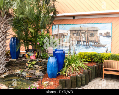 Open Air Mall Area, Fischerdorf, Punta Gorda, Florida, USA Stockfoto