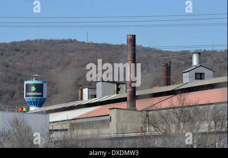 Constellium Fabrik Issoire Puy-de-Dome Auvergne Zentralmassiv Frankreich Stockfoto