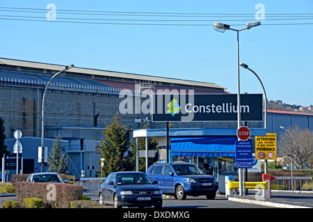 Constellium Fabrik Issoire Puy-de-Dome Auvergne Zentralmassiv Frankreich Stockfoto