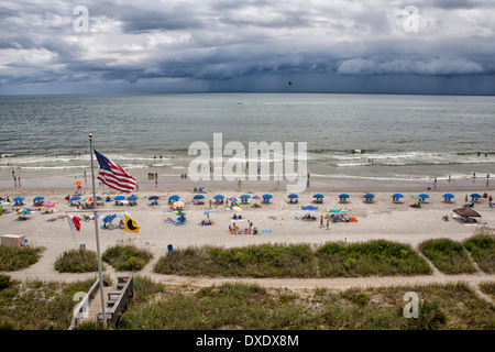 Beach in Myrtle Beach, South Carolina Stockfoto