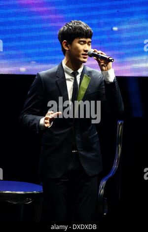 Taipei, China. 21. März 2014. Südkoreanischer Schauspieler Kim Soo Hyun-Fans in Taipei, China auf Freitag, 21. März 2014 trifft. © TopPhoto/Alamy Live-Nachrichten Stockfoto