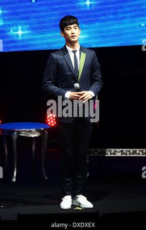 Taipei, China. 21. März 2014. Südkoreanischer Schauspieler Kim Soo Hyun-Fans in Taipei, China auf Freitag, 21. März 2014 trifft. © TopPhoto/Alamy Live-Nachrichten Stockfoto