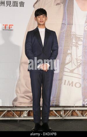 Südkoreanischer Schauspieler Kim so Hyun besucht eine Pressekonferenz im Shangri-La Hotel in Taipei, China am Freitag März 21,2014. Stockfoto