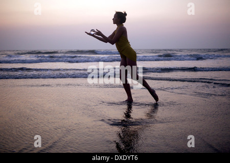 Goa, Hippie-Strand in Indien Stockfoto