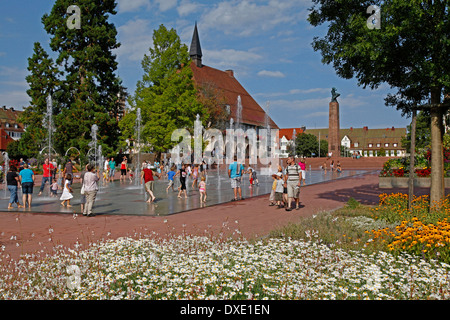 Größten Marktplatz Deutschlands, Wasserwerke, Freudenstadt, Nordschwarzwald, Baden-Württemberg, Deutschland Stockfoto