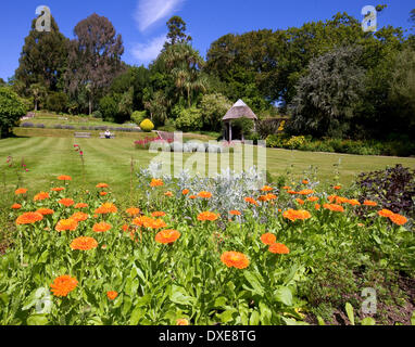 Brodick Castle ummauerten Garten, Isle of Arran Stockfoto