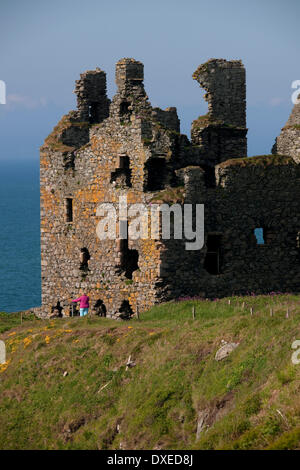 Dunskey Burg, Portpatrick, Galloway, Dumfries und Galloway, Stockfoto