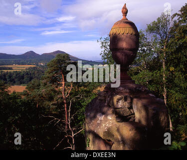 Wallace Monument, Eildon Hills, Scottish Borders. Stockfoto