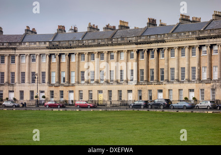 Die Royal Crescent, Bath, England, UK Stockfoto