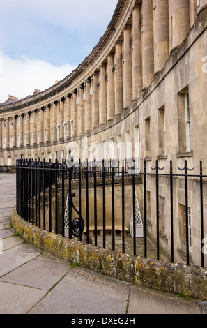 Die Royal Crescent, Bath, England, UK Stockfoto