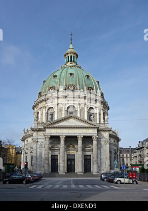 Frederiks Kirke - Marmorkirken in Frederiksgade Kopenhagen Dänemark Stockfoto