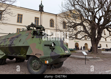 Stockholm, Schweden - KP-Bil (KP Transportfahrzeug) bei Armémuseum (Armeemuseum) Östermalm Stockfoto