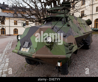 Stockholm, Schweden - KP-Bil (KP Transportfahrzeug) bei Armémuseum (Armeemuseum) Östermalm Stockfoto