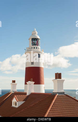 Europa Point Lighthouse, Gibraltar, Spanien. Stockfoto