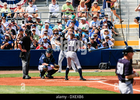 Ichiro Suzuki von der Yankee an der Platte gegen die Tampa Bay Rays Stockfoto