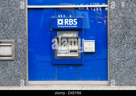 Filiale der RBS Bank auf Tottenham Court Road, London, UK Stockfoto