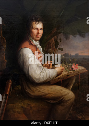 Kunst; Malerei; Museum; Deutschland; Friedrich Georg Weitsch - Porträt von Alexander von Humboldt - 1806 - XIX Jahrhundert - deutsche s Stockfoto