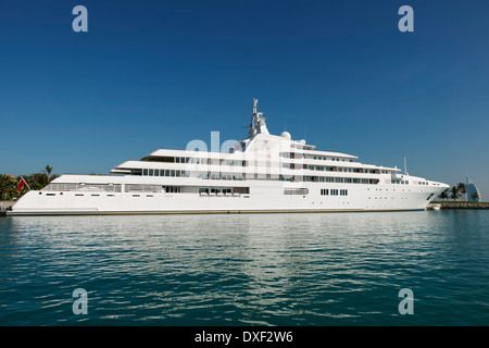 Sheikh Mohammed bin Rashid Al Maktoum Yacht in Dubai, Vereinigte Arabische Emirate Stockfoto