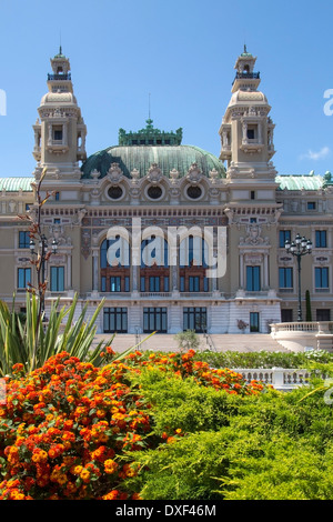 Das Casino von Monte Carlo im Fürstentum Monaco, einen souveränen Staat, gelegen an der französischen Riviera. Stockfoto