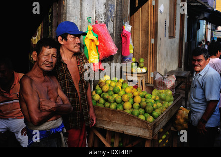 Markt von Belen in IQUITOS. Abteilung von Loreto. Peru Stockfoto