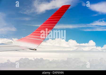 Cumulo Nimbus Wolke aus einem Flugzeugfenster über Argentinien gesehen. Stockfoto