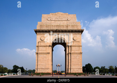 India Gate Memorial in Delhi in Indien Stockfoto