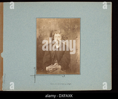 Ein Mann, der später als Hartmann Richter identifiziert wurde, wurde wegen des Verdachts verhaftet, an der Verschwörung zur Ermordung von Präsident Abraham Lincoln beteiligt zu sein. Diese Verhaftung steht im Zusammenhang mit historischen Ermittlungen nach der Ermordung von Lincoln. Stockfoto