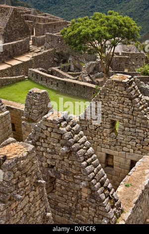 Die Inka-Stadt Machu Picchu in Peru, Südamerika. Stockfoto