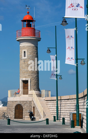 Der mediterrane Ferienort St. Tropez an der Côte d ' Azur in Südfrankreich Stockfoto