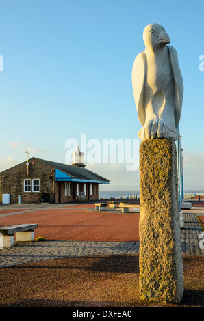 Der Stein Jetty Morecambe Lancashire ist das Herzstück der preisgekrönten Tern public Art Project Stockfoto