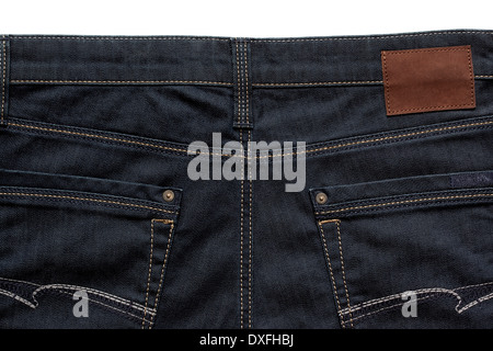 Close-up, Rückansicht Bluejeans, Studio gedreht Stockfoto